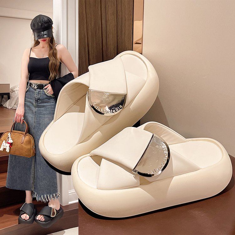 Casual Summer Solid Color Flat Sandals Popula 2024 Open New Toe Outdoor Slippers Beach Women's Shoes atos De Mujer Slides