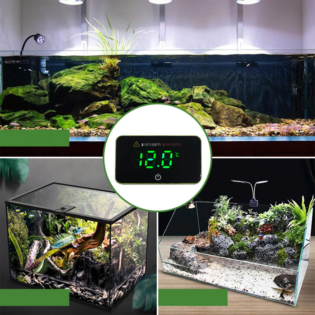 Digital Aquarium Thermometer Fish Tank Thermometer With Warning Function, Reptile Tank Thermometer For Water Terrarium