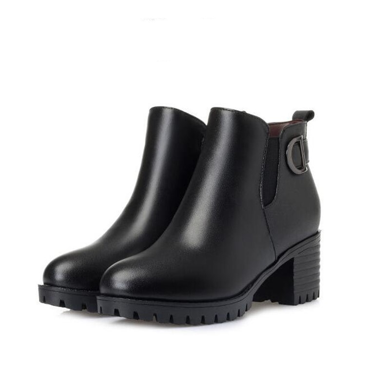 2024 AIYUQI Platform Heels Genuine Leather Big Size 41 42 43 Snow Trend Women Shoes Winte Mar Boots d8c4