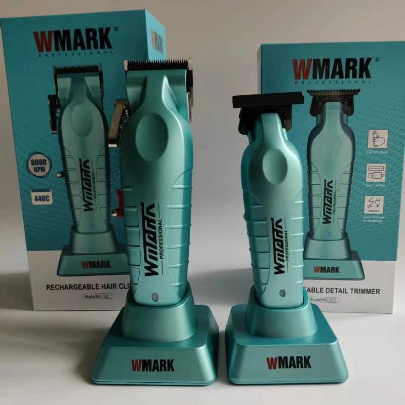 2024 new WMARK NG-133 NG-317 hair clipper 8300 RPM with charging dock mens low-noise hair clipper W240824