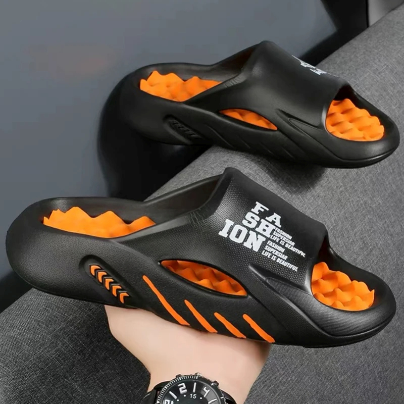 Sandal Men'S New Summer Sneaker Slippers Men Thick Platform Slides Eva Soft Massage Slipper Beach Shoes Man Flip ps ffce