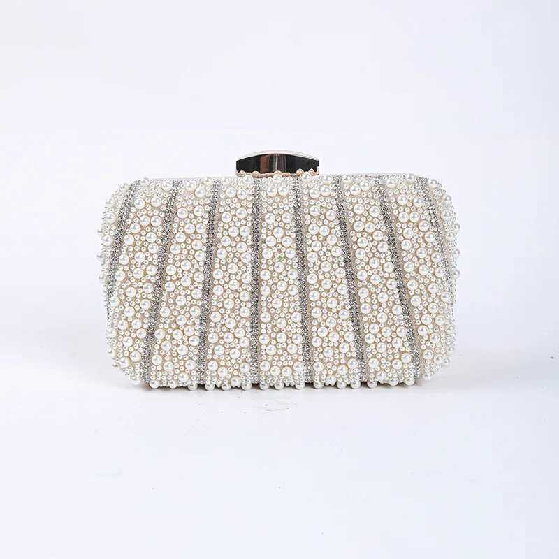 CMM Women Pearl Banquet Bag Ladies Dress Embroidery Rhinestone Handbags Fashion Carry on Shoulder Bags Wedding Evening Clutch 240903