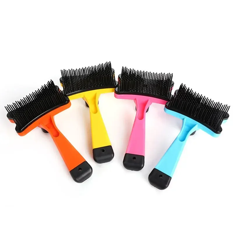 Pet Hair Removal Comb Dog Brush Self Cleaning Remove Hairs Slicker Comb for Cat Wool Brush Hair Remover Pets Cat Accessories