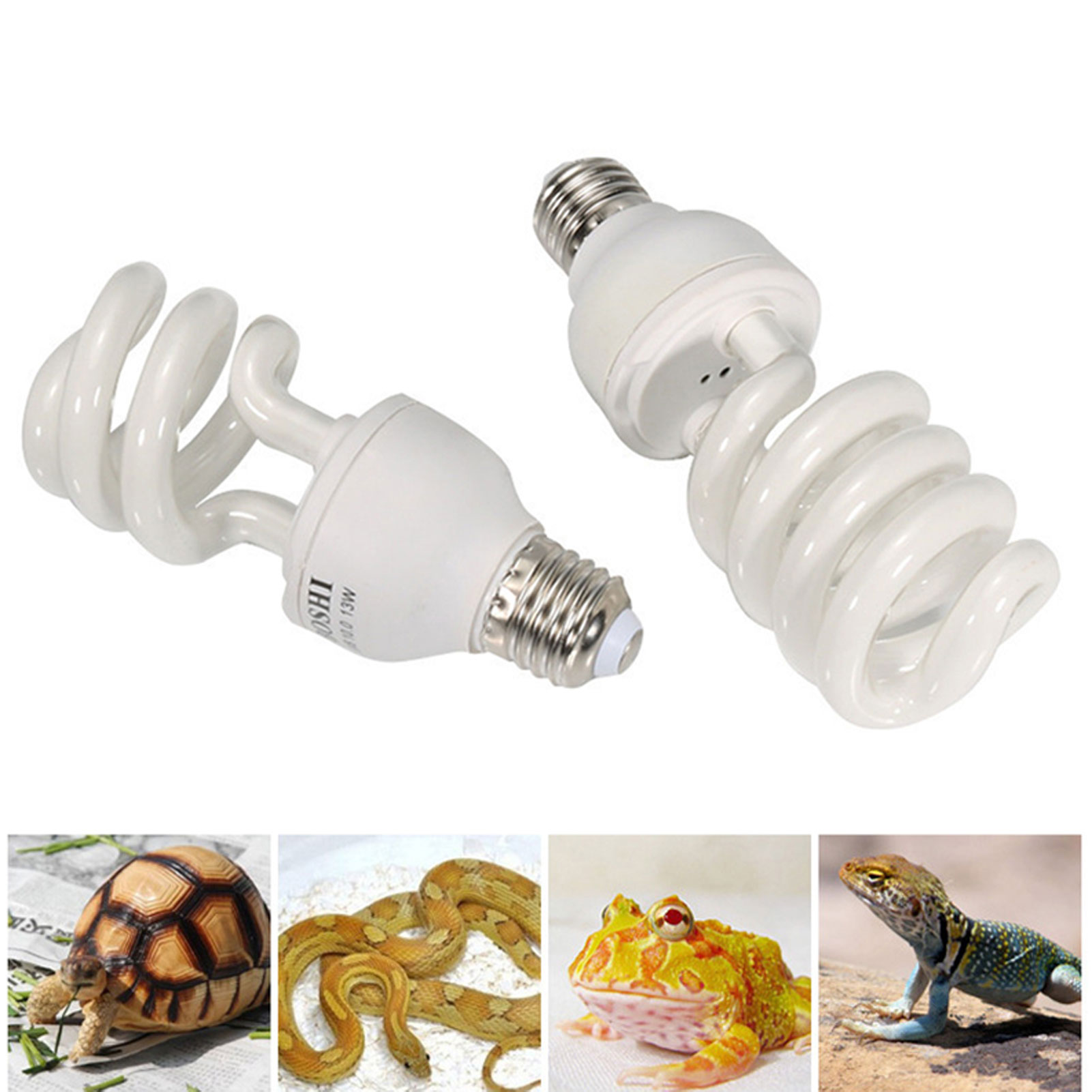 Reptile Heat Bulb Lamp Light High Intensity UVB Light Bulb for Reptiles Amphibian Use Household Breeding Chicken Heating Lamp