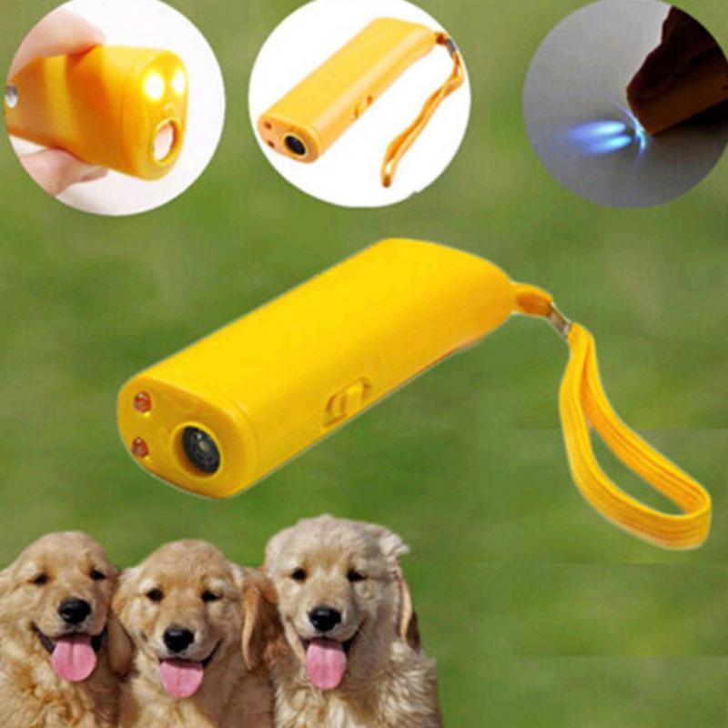 Pet Dog Repeller Whistle Anti Barking Stop Bark Training Device Trainer LED Ultrasonic 3 in 1 Anti Barking Dog Training