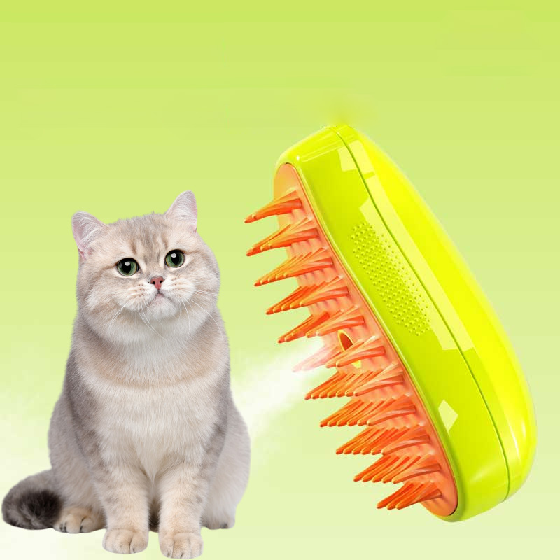 Pet Steam Brush Steamy Dog Brush 3 in 1 Electric Spray Cat Hair Brushes for Massage Pet Grooming Comb Hair Removal Combs