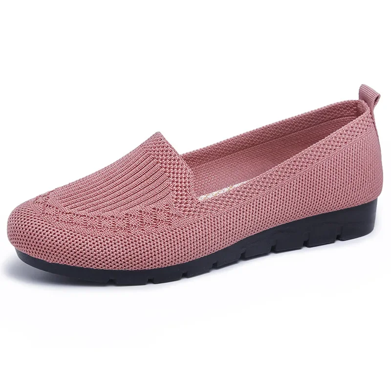 2025 NEW new Women s net shallow mouth flat breathable casual socofy mother shoes women loafers b fa