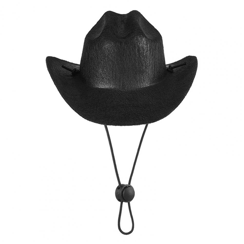 Western Style Pet Hat Pet Photo Prop Adjustable Western Style Pet Cowboy Hat for Dogs Cats Fashionable Cosplay Outfit for Pets