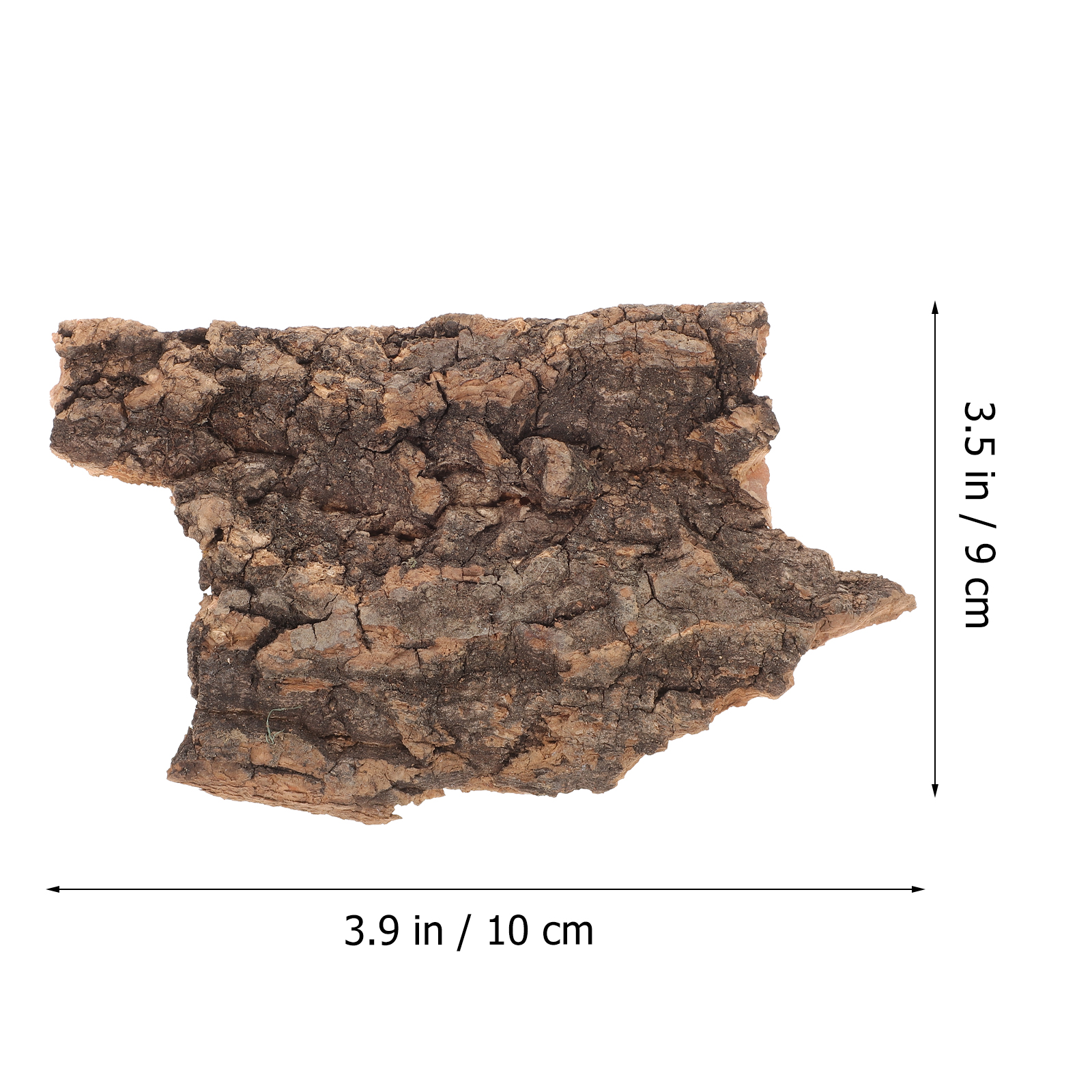 10pcs 5-9cm Natural Cork Bark Flat Reptile Terrarium Background Decor Artificial Bark Reptile Basking Platform Bark Decoration