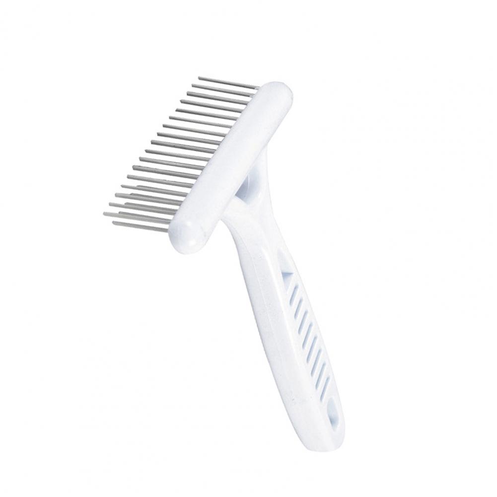 Dog Grooming Tool Pet Hair Removal Tool Stainless Steel Pet Grooming Rake Brush for Short Long Hair Dog Cat Shedding Brush Tool