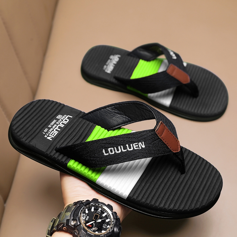 Summer Men's Flip Flops Beach Slippers Outdoor Sandals Design Men Comfortable Slides Casual Shoes Men Non-slip House Slippers