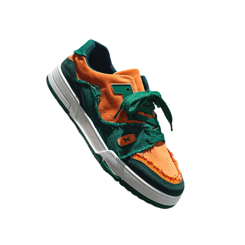 Sports Trend Personality Men New Hot Selg Color Matching Soft Sole Shoe Fashion Student Casual Shoes 2024