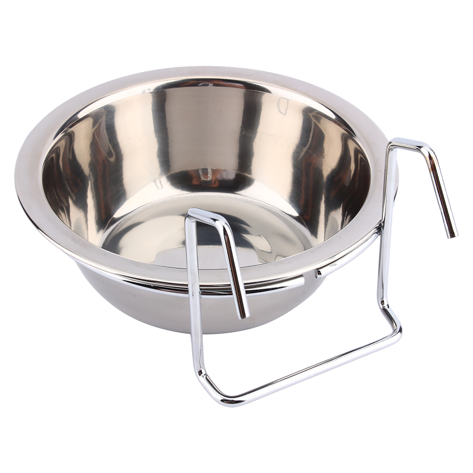 Hook On Feeding Dog Bowl Pet Rabbit Bird Dog Puppy Food Water Cage Cup Clamp Holder