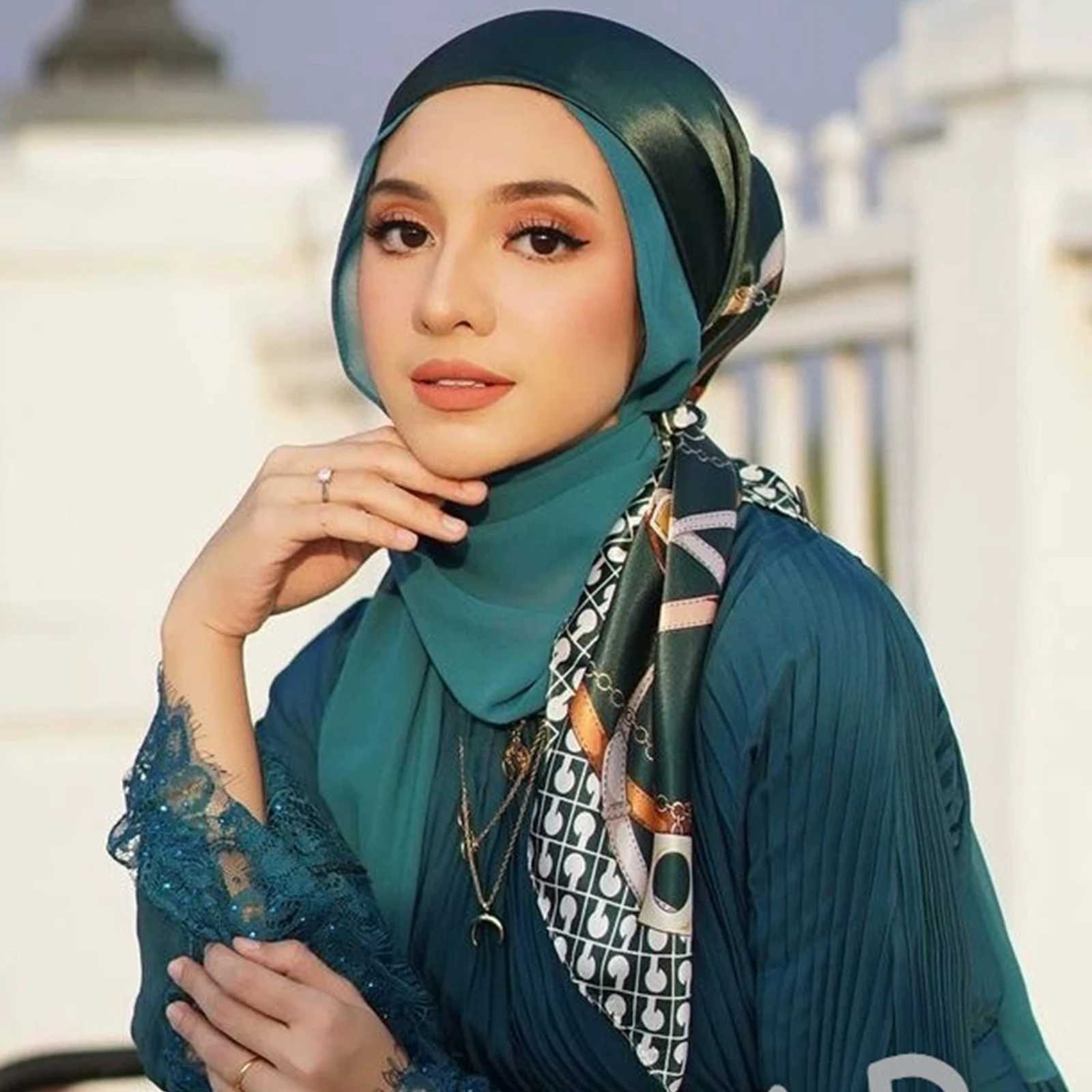 90X90CM Colorful Bandan 2022 Four Seasons Kerchief Luxury Sunscreen Silk Scarf Popa Square Shawl Fashion Printed Fabric X250324