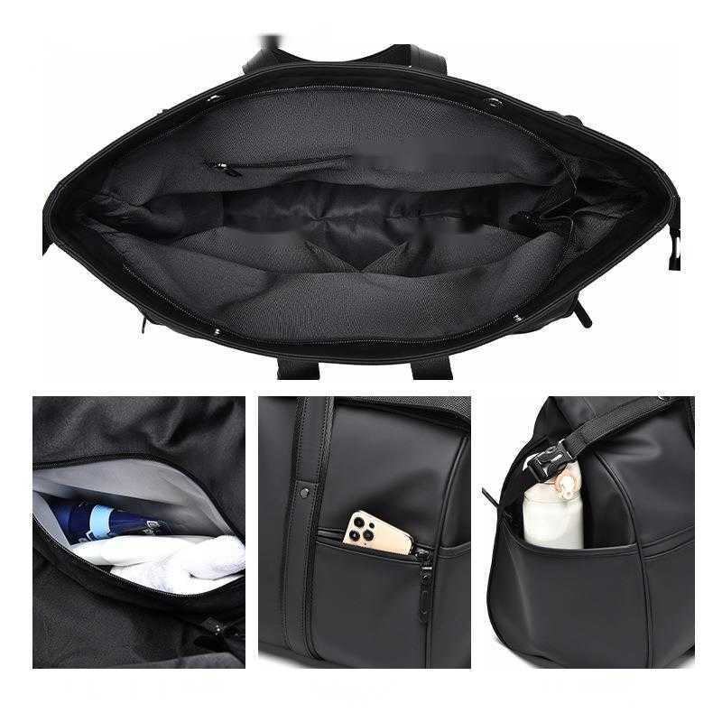 CMM duffle bags Fitness travel bag for men, large capacity dry wet separation waterproof sports bag, simple hand luggage bag, trendy 240915