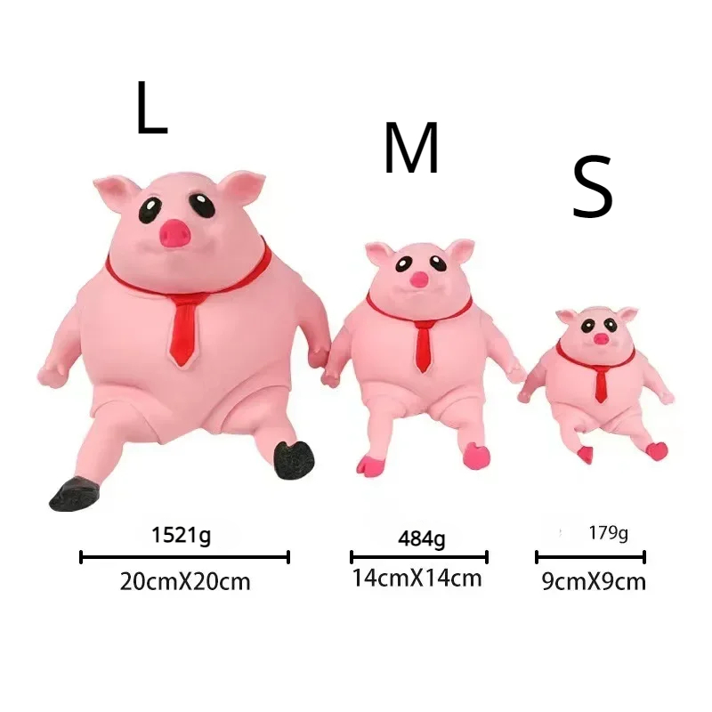 Pet Squeezing Pink Pig Stress Relief Toy Cute Squeezing Animal Little Pig Doll Stress Relief Toy toy artículos para mascotas