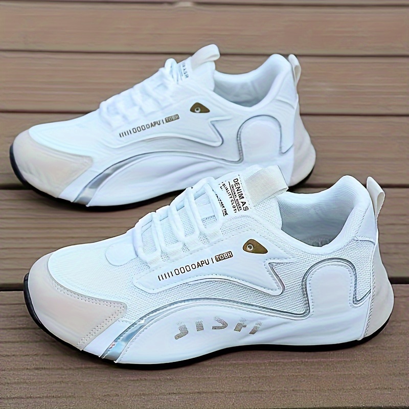 Mens Fashion-Forward Colour Block Sneakers - Ultra-Comfortable Soft Sole, Slip-Resistant, Durable Design - Ideal for Outdoor Adventures