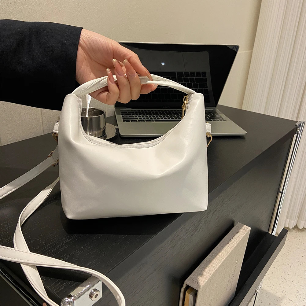 Womens handbag casual PU leather cross body bag white 240903