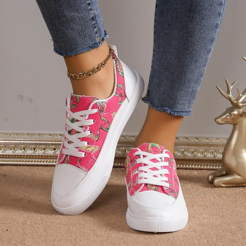 Luxury Women Casual Designer Canvas Shoes Comfy Walking Flats Sneakers Sports Shoes Female High Quality Chaussures Femme Shoe