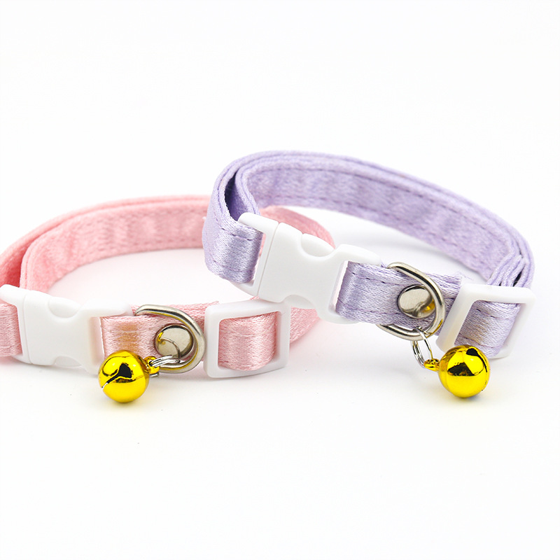 Cat Collar,Cotton Breakaway with Bell,Safety Buckle Wedding Cat Collar for Girl Boy Cats and Small Dogs,Adjustable Pet Supplies