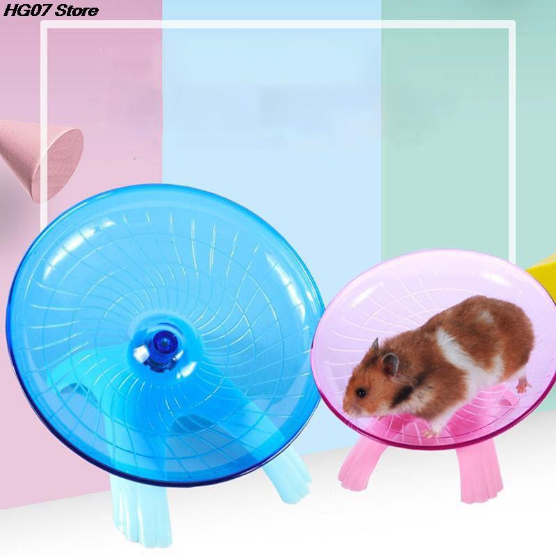 18x18x11cm Pet Hamster Flying Saucer Exercise Squirrel Wheel Hamster Mouse Running Disc Toy Cage Accessories