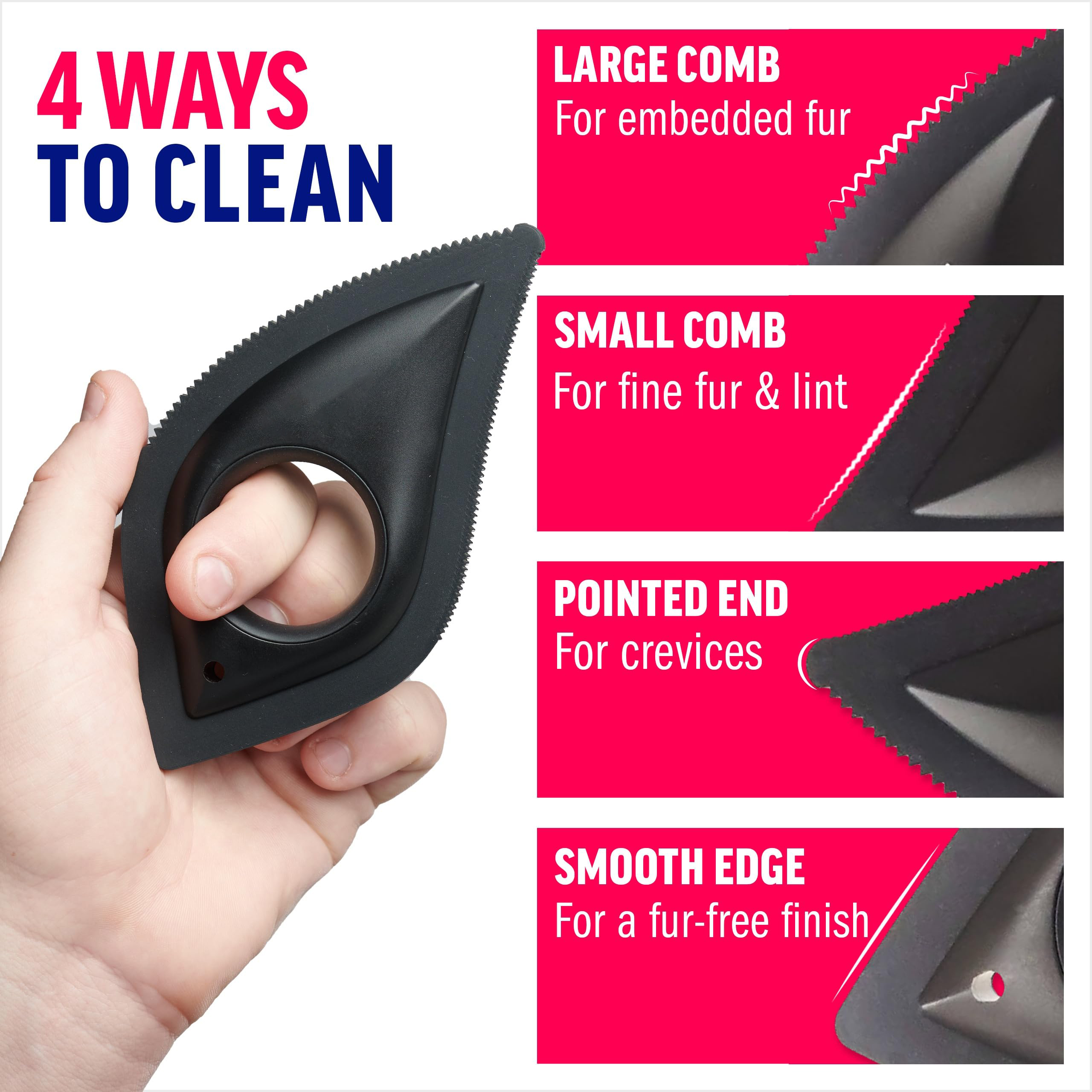 Mini Pet Hair Remover Scraper for Dust Lint Multi-Surface Fur Removal Tool for Furniture Couch Carpet Cats Hair Brush