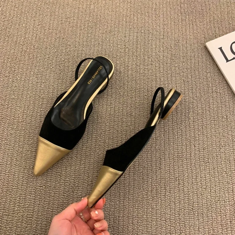 Fashion Summer Pointed Toe Non-slip Buckle Strap Sexy Sandal Chunky Heels Banquet Designer Women Shoes Sandals 14a4 s