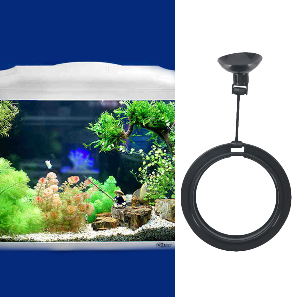 Square/Circle Accessory Water Plant Suction Cup Feeding Ring Aquarium Fish Tank Station Floating Food Tary Feeder