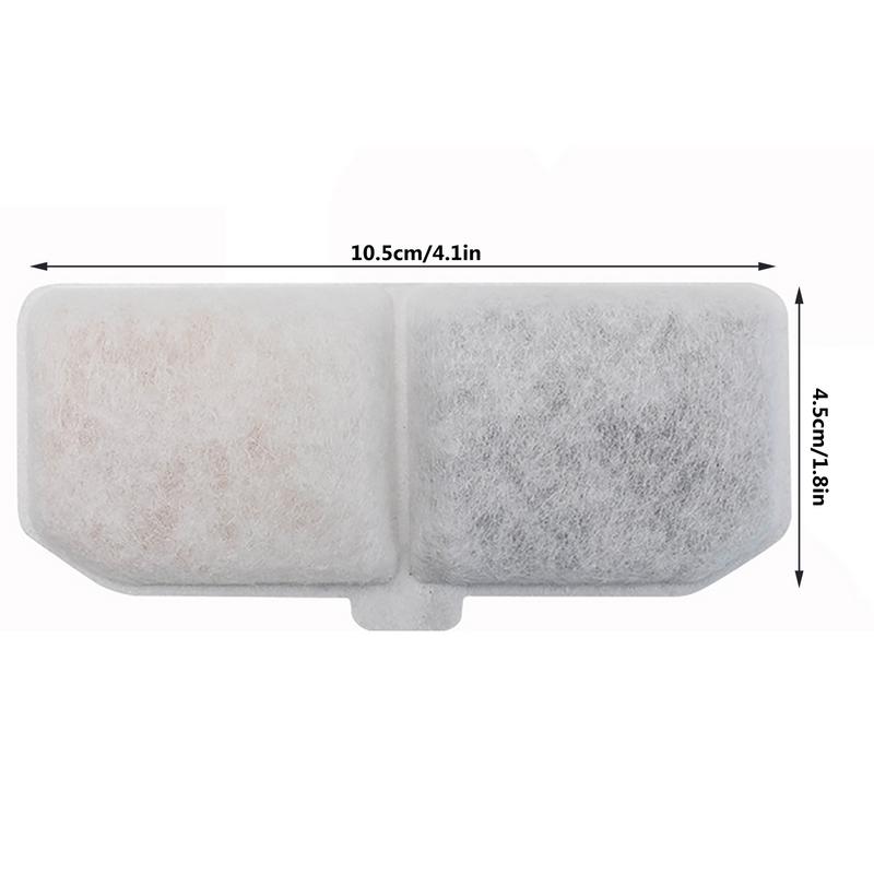 4/10Pcs Water Fountain Filters For Pets Activated Carbon Cat Water Fountain Filters Pet Drinking Fountain Filter