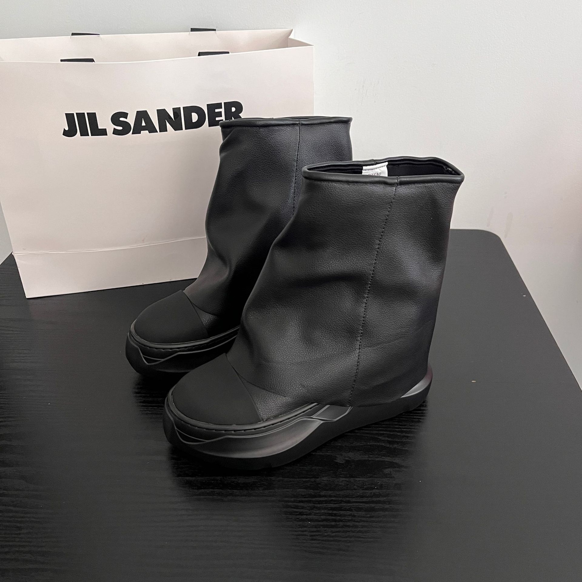 Combat Chunky Platform for Autumn Winter Leather Ankle Booties Women Punk Thick Bottom Non Slip Motorcycle Boots 9707