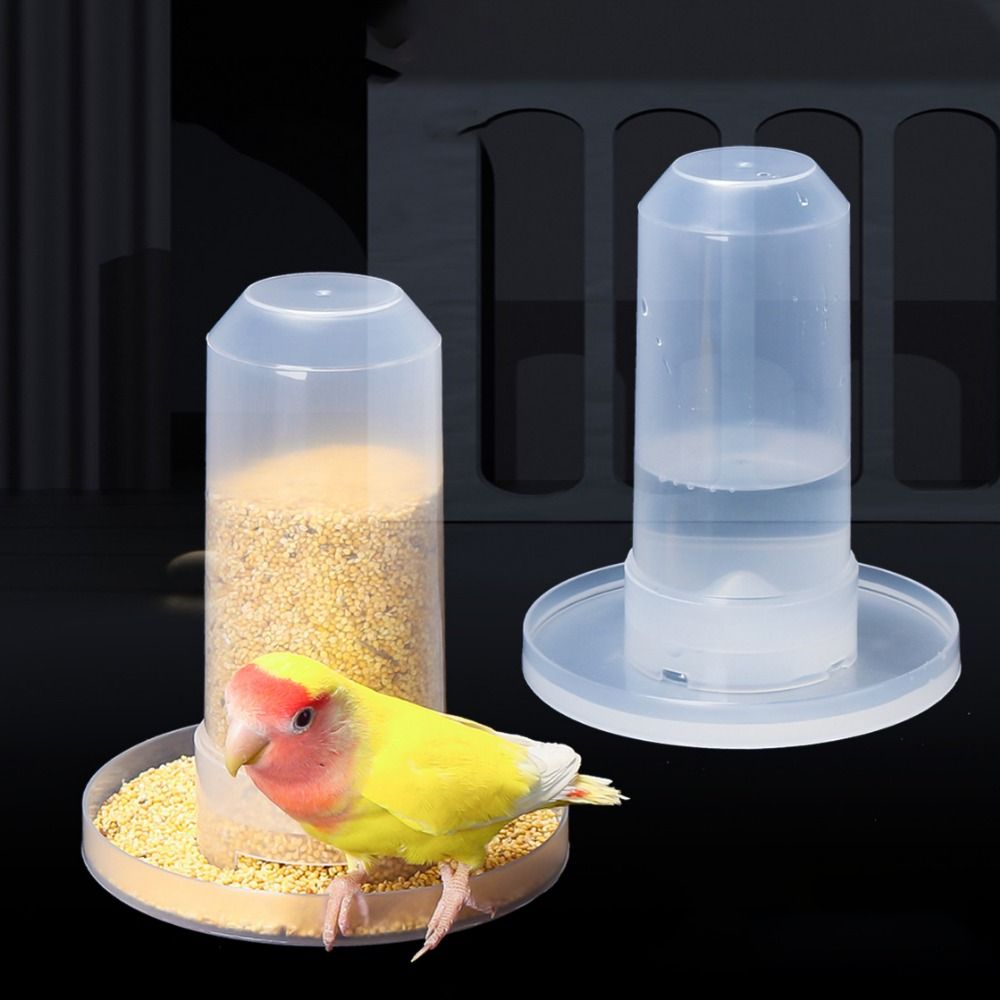 1PC Plastic Parakeet Bird Budgerigar Dove Bird Drinking Fountain Parrot Water Dispenser Pigeon Feeder Pigeon Food Box