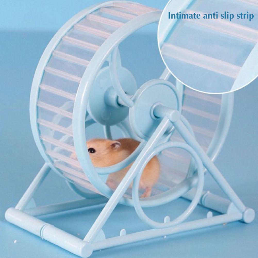 Hamster Sport Running Wheel Rat Small Rodent Mice Silent Jogging Hamster Gerbil Exercise Play Toys Brackets Cage Accessories