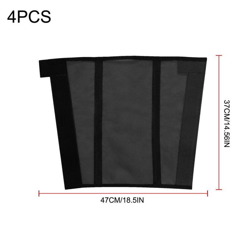 Fly Boots For Horses 4pcs Professional Fine Mesh Prevents Bites Horse Boots Fly Leggings For Horses Competition Training Racing