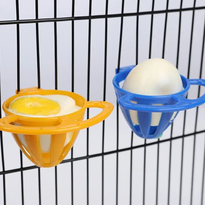 Bird Parrot Feeder Cage Fruit Vegetable Holder Cage Access Hanging Basket Container Pet Parrot Feeder Accessories Cage Supplies