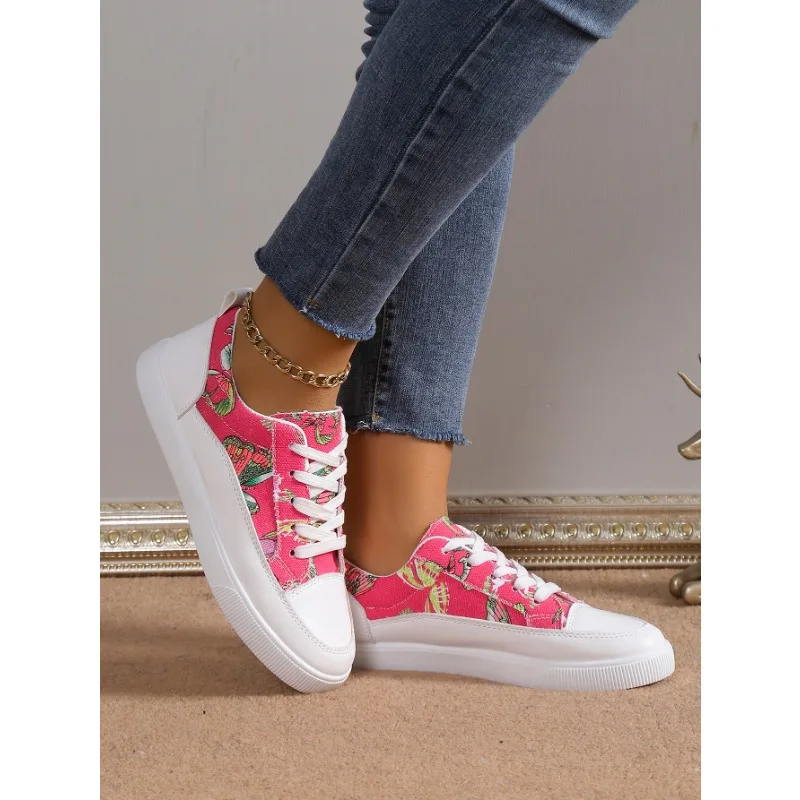 Luxury Women Casual Designer Canvas Shoes Comfy Walking Flats Sneakers Sports Shoes Female High Quality Chaussures Femme Shoe