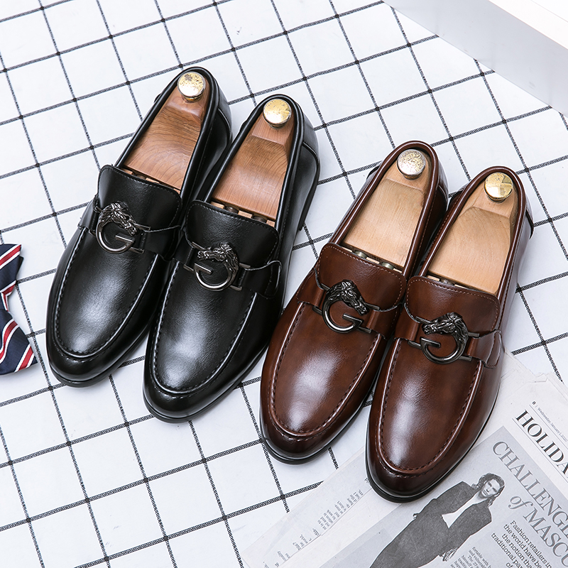 Italy Men Casual Shoes Spring Leather Loafers Office Shoes For Men Driving Moccasins Comfortable Slip on Party Fashion Shoes Men