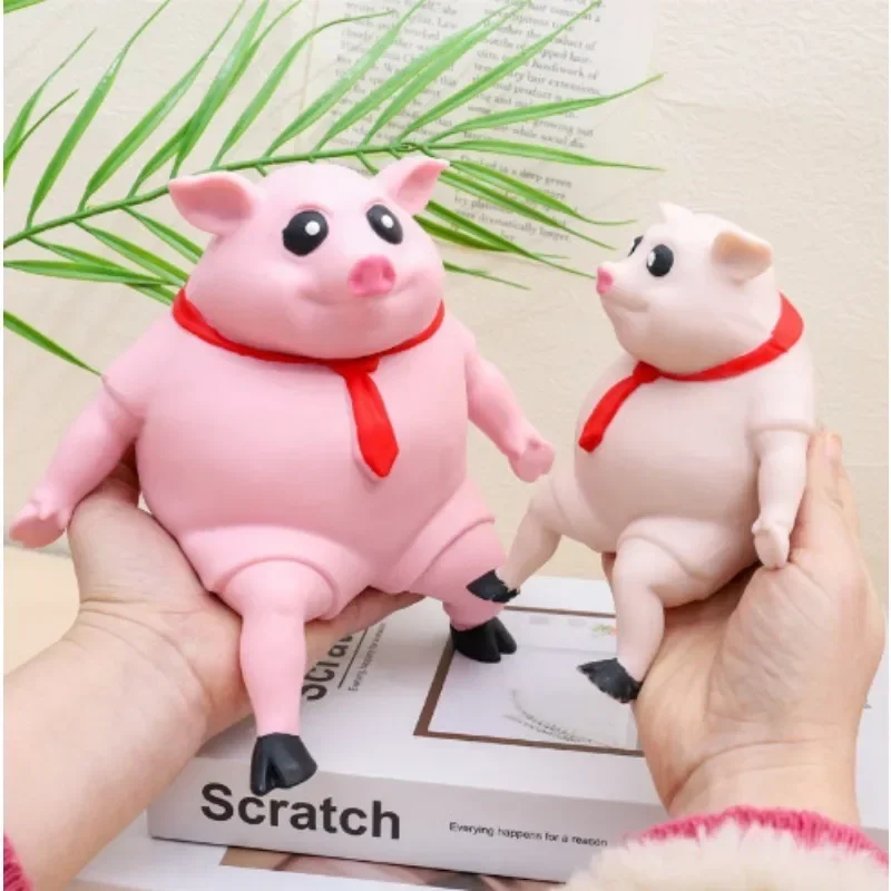 Pet Squeezing Pink Pig Stress Relief Toy Cute Squeezing Animal Cute Little Pig Doll Stress Relief Toy