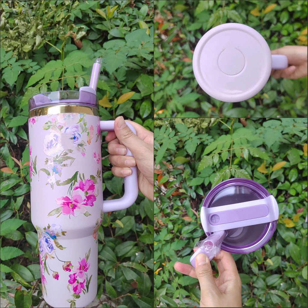 Other Drinkware 40oz Halloween Mugs With Handle Glowing In Dark Spider Web Stainless Steel Tumbler ed Green Pink Cups Blue Magnolia Pink Rose Early Li
