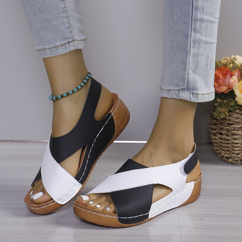 Women Platform Sandals Summer 2024 New Mix Color Sandals Luxury Designer Shoes for Women Casual Beach Sandals Sandalias De Mujer