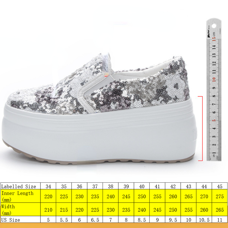 Platform Wedge Synthetic Flats 2024 | Chunky Bg Sneaker Shoes 4