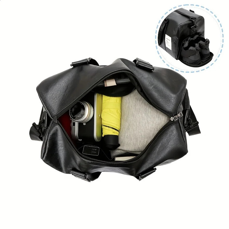 Solid color minimalist travel luggage bag lightweight outdoor luggage bag Versatile training bag 240914