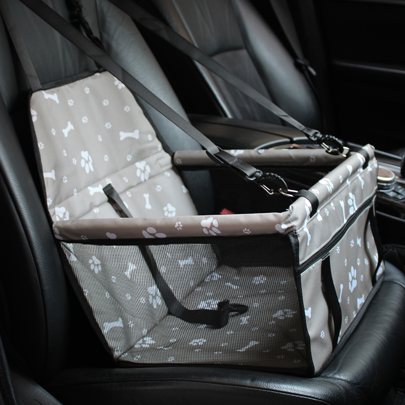 Pet car bag, cat car mat, mesh hanging bag, car travel car bag, dog safety seat