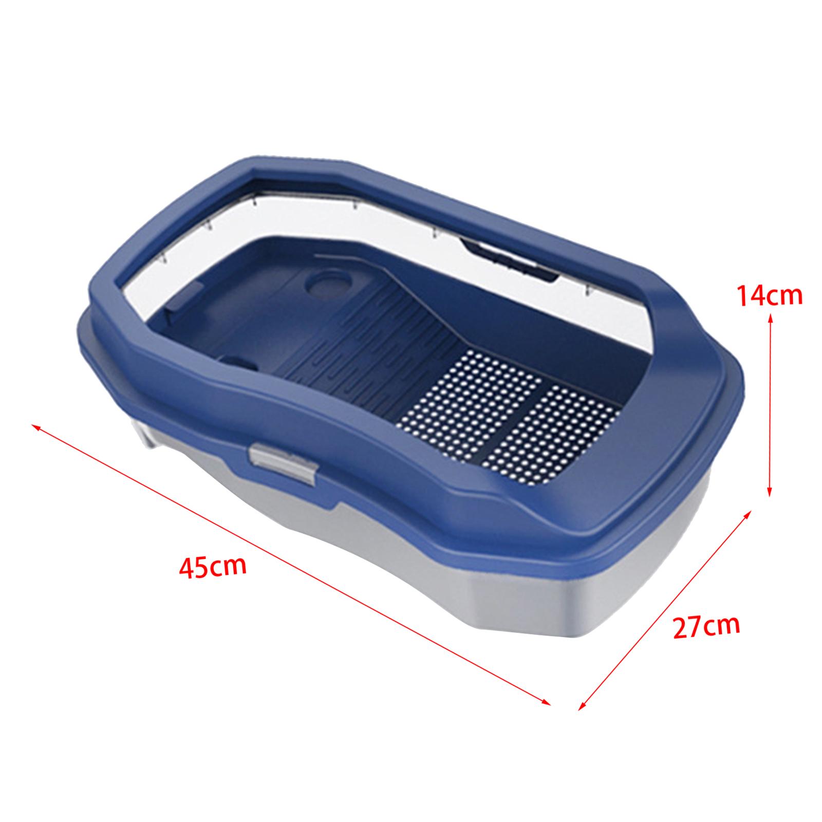 Turtle Aquarium Box with Platform Easy to Clean Tortoise Terrarium Reptile Tank for Tortoise Frog Terrapin Crayfish Crabs