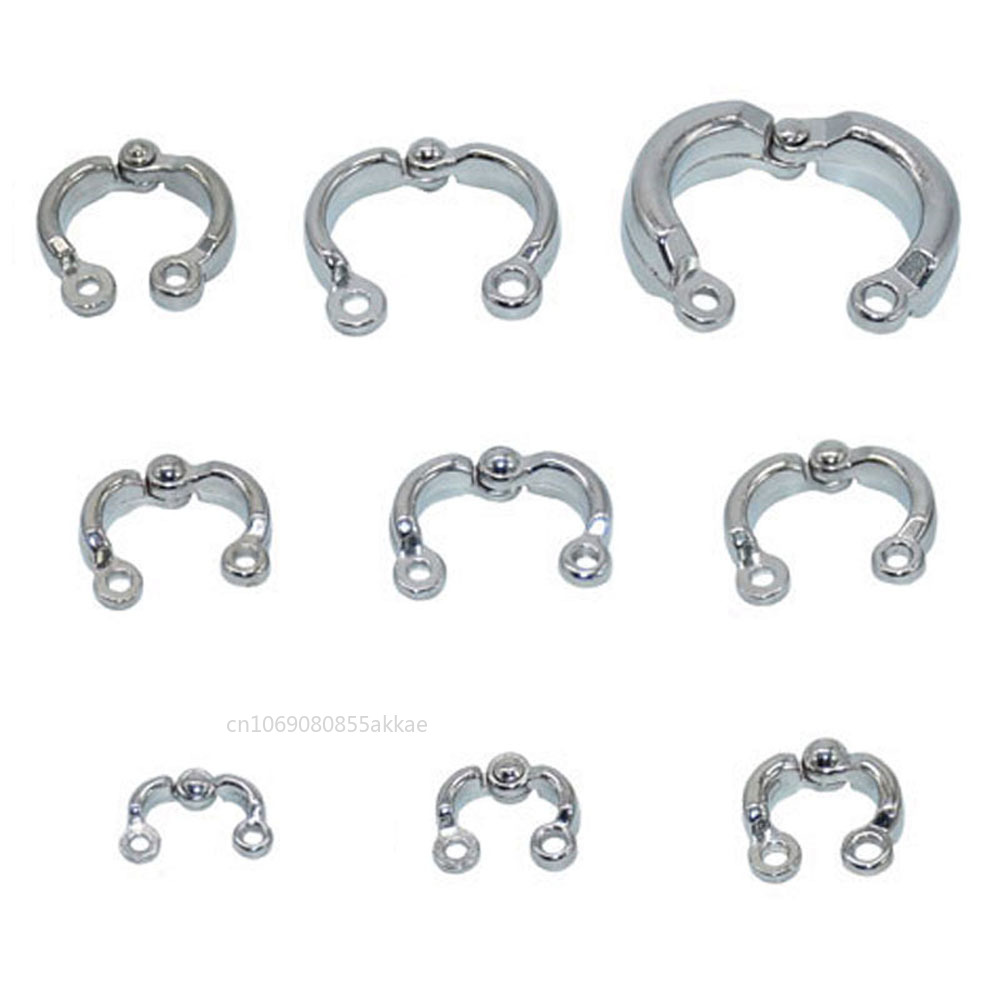 1Pc Parrot Foot Rings Metal Pet Bird Leg Rings Outdoor Fly Training Activity Anti-Lost Opening Clip Leash Accessories 4-12mm