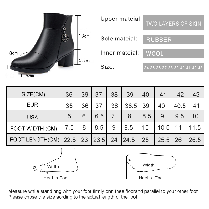 AIYUQI Women's Winter Boots 2024 New Wool Warm Women's Dress Boots Fashion Mid Heel Large Size Mom Ankle Boots
