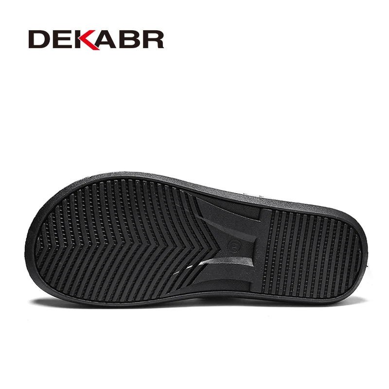 DEKABR Shoes Men Sandals Sandalias Hombre High Quality Comfortable Luxury Flip Flops Men Slippers Summer Sandalet New