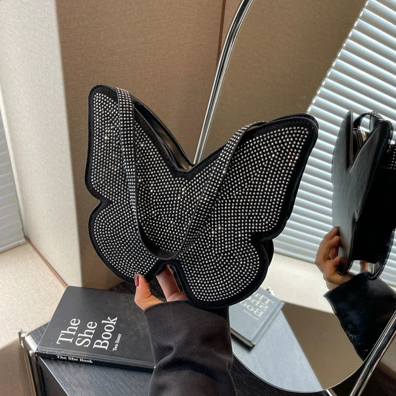on Sale PU fashion Butterfly Female Shoulder Bags Zipper High Quality Handbags for Women Bolsas Femininas 240902