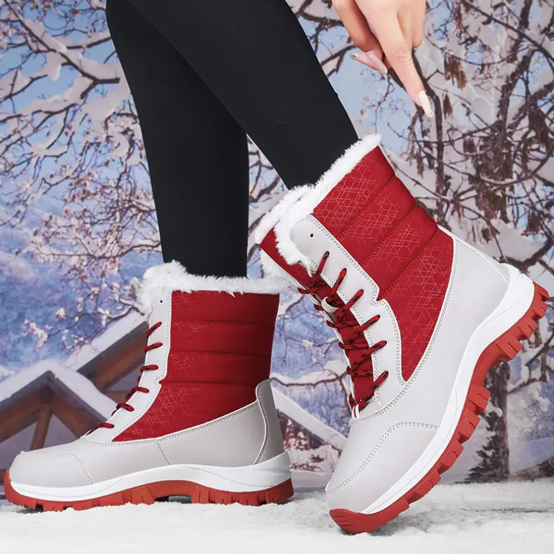 Snow Waterproof, urious, and Comfortable Thick hot Soled Long Boots Women's 2023 Winter NEW hot Warm Flat Shoes