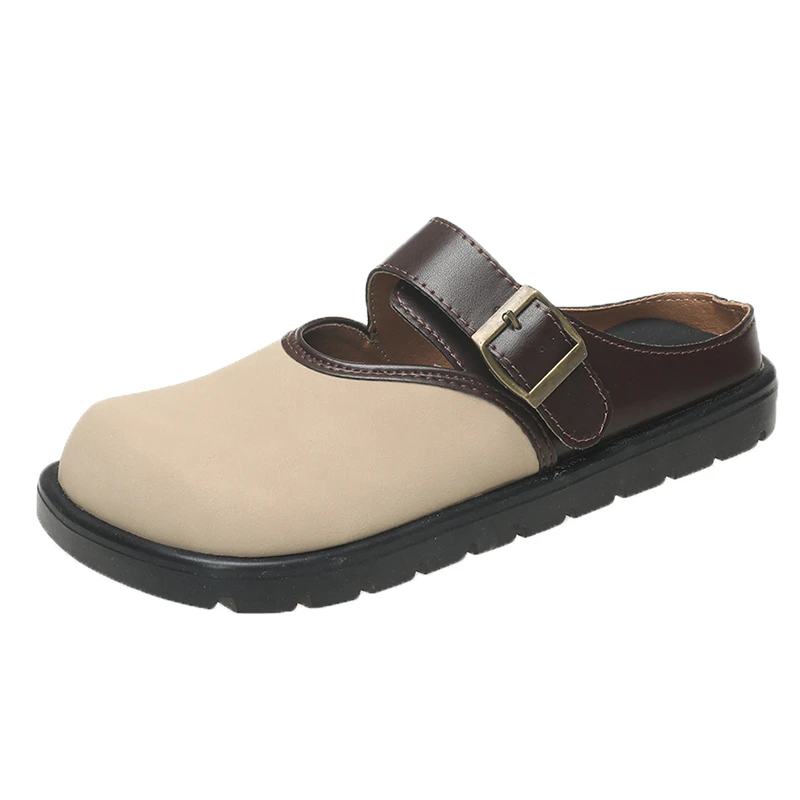 Mules Women Shoes Slippers Square Toe Flats Summer Designer Casual Outdoor Sandals 2024 New Cozy Flip ps atos Mujer Slides 3a9c