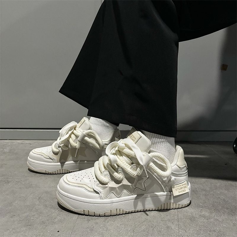 Women's Hong Kong style casual versatile thick soled retro trendy sports shoes 241115